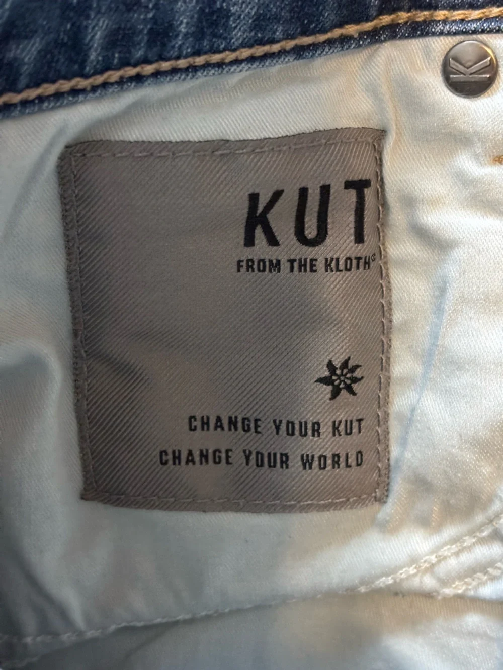 Kut From The Kloth Jeans Womens 6 Blue Stella Fab Ab Flare High Rise Denim